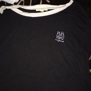 real friends black and white tee
